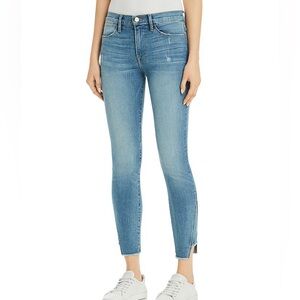 $215 Like new! Frame Denim Le High Skinny Gusset Step Hem  - 28